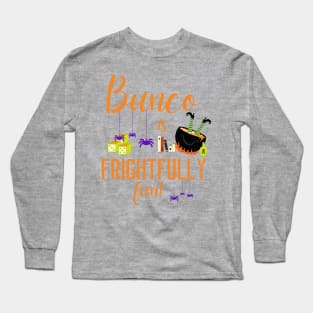 Halloween Bunco is Frightfully Fun Spooky Spiders Long Sleeve T-Shirt